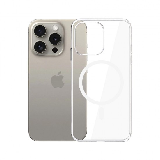 3mk Clear MagCase Case for Apple iPhone 15 Pro Max - Transparent