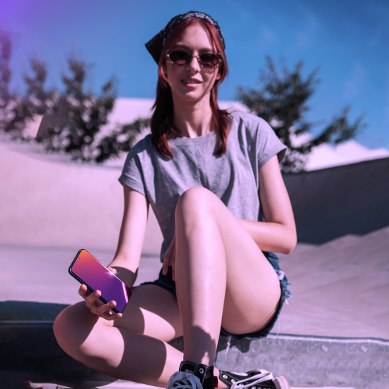 3mk Rainbow Privacy Tempered Glass for Apple iPhone 16