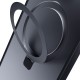 3mk Smoke Case Mag&Stand for Apple iPhone 16 - black