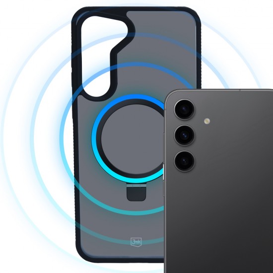 3mk Smoke Case Mag&Stand for Samsung Galaxy S24+ - black