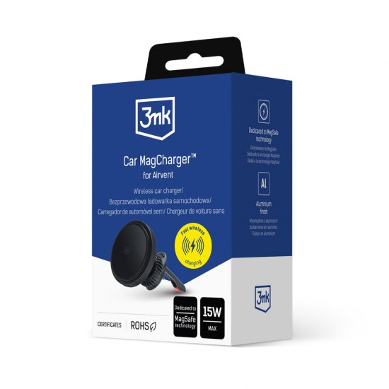 3mk Car MagCharger Car Holder for Air Vent - Black