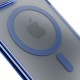 3mk Frosty MagCase Blue Case for Apple iPhone 16 Pro Max - Transparent