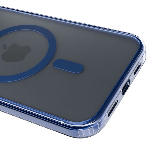 3mk Frosty MagCase Blue Case for Apple iPhone 16 Plus - Transparent
