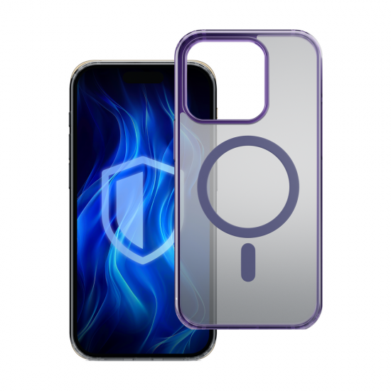 3mk Frosty MagCase Purple Case for Apple iPhone 15 Pro - purple