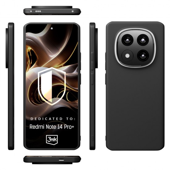 3mk Matt Case for Xiaomi Redmi Note 14 Pro+ - black