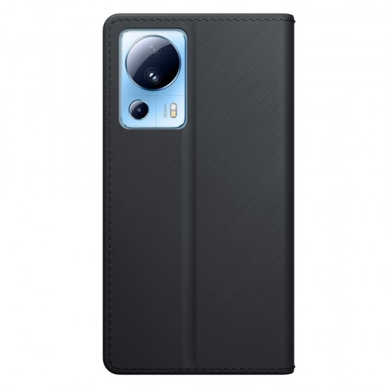 3mk Wallet Case for Xiaomi 13 Lite - black