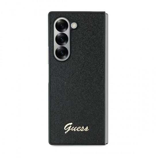Guess 4G Glitter Script Case for Samsung Galaxy Z Fold 6 - Black