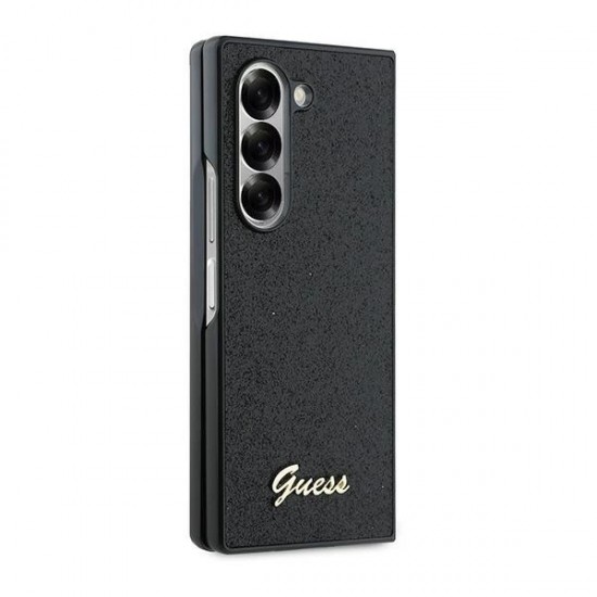 Guess 4G Glitter Script Case for Samsung Galaxy Z Fold 6 - Black