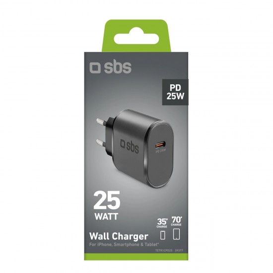 25W Power Delivery Charger Black