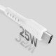 USB-C - USB-C 1 meter data and charging cable White