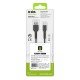 SBS TECABLEMICROC15K USB-A - USB-C Cable 1.5m - Black