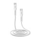 USB-C - Lightning cable for data and charging, 1m white