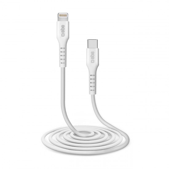 SBS TECABLELIGTC2W USB-C - Lightning Cable 2 m - White