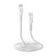 SBS TECABLELIGTC2W USB-C - Lightning Cable 2 m - White
