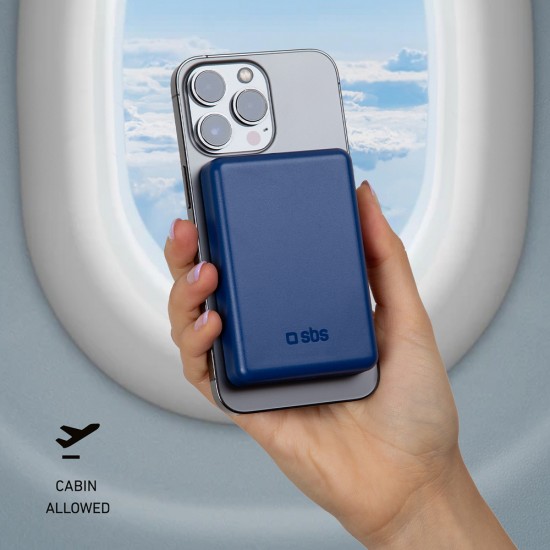 Powerbank SBS TEBB5000MAG1CB 5000 mAh compatible with MagSafe - blue