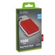 Powerbank SBS TEBB5000MAG1CR 5000 mAh compatible with MagSafe - red