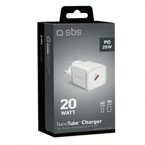 20W GaN Battery Charger - Ultra-fast charge with Power Delivery White