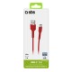 SBS TECABLEMICROC15R USB-A - USB-C Cable 1.5m - Red