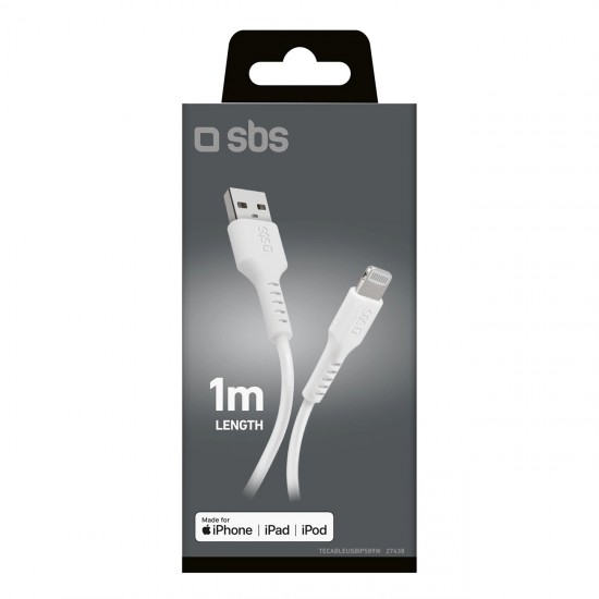 USB - Lightning cable for data and charging White