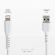 USB - Lightning cable for data and charging White