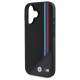 BMW M Meshed Tricolor Stripes MagSafe case for iPhone 16 - black