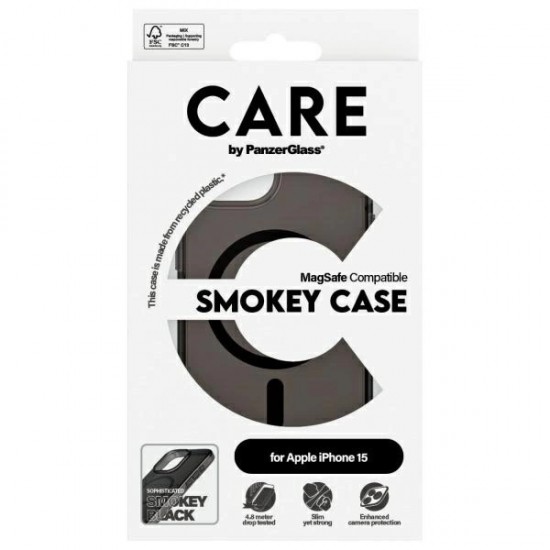 Care PanzerGlass Flagship Case MagSafe for iPhone 15 - Black