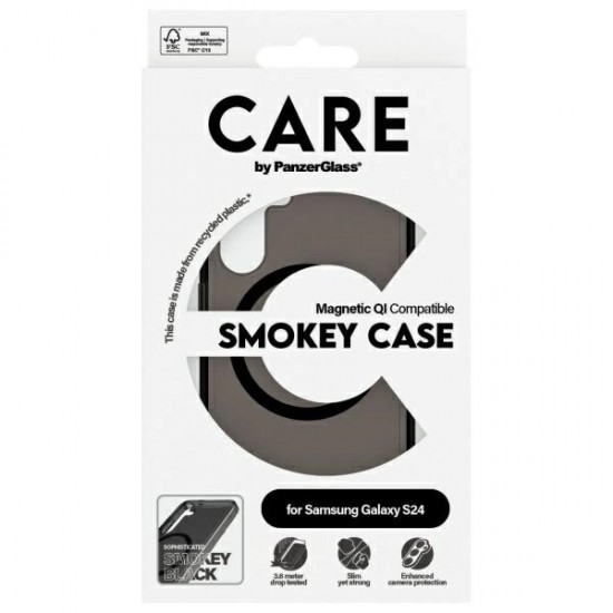 CARE by PanzerGlass Flagship QI Case for Samsung Galaxy S24 - Black