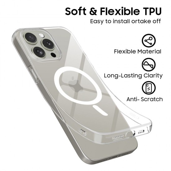 Tech-Protect FlexAir MagSafe Case for iPhone 15 Pro - Clear
