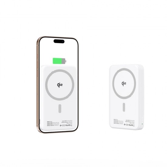 Powerbank Tech-Protect PB24 LifeMag QI2 MagSafe 10000 mAh - white