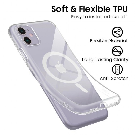 Etui Tech-Protect FlexAir MagSafe na iPhone 11 - przezroczyste