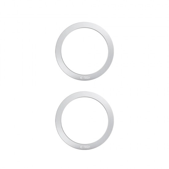 Tech-Protect MMP-110 2in1 MagSafe Ring - Silver / Silver
