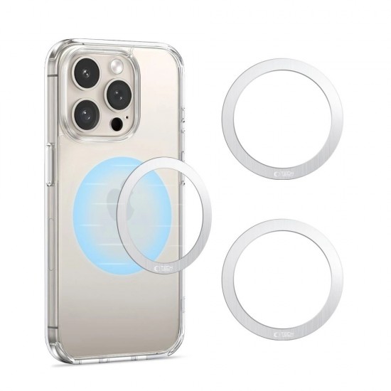 Tech-Protect MMP-110 2in1 MagSafe Ring - Silver / Silver