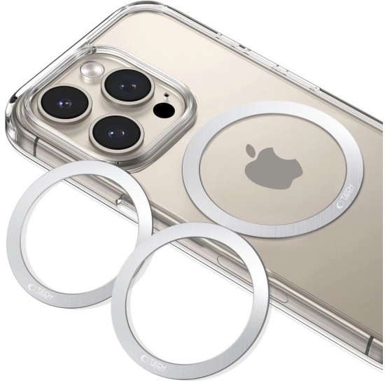 Tech-Protect MMP-110 2in1 MagSafe Ring - Silver / Silver