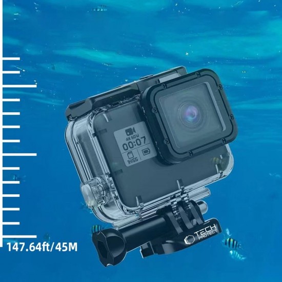 Tech-Protect GA200 Waterproof Case for GoPro Hero 5 / 6 / 7 - Transparent