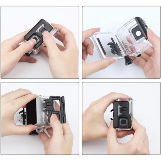 Tech-Protect GA200 Waterproof Case for GoPro Hero 5 / 6 / 7 - Transparent