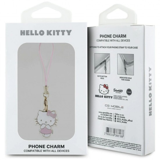 Hello Kitty Charm Kitty Cute Pendant - Pink