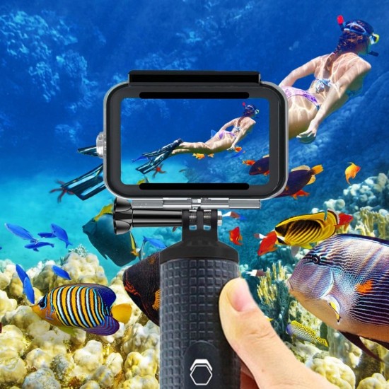 Tech-Protect GA200 Waterproof Case for GoPro Hero 9 / 10 / 11 / 12 - Transparent
