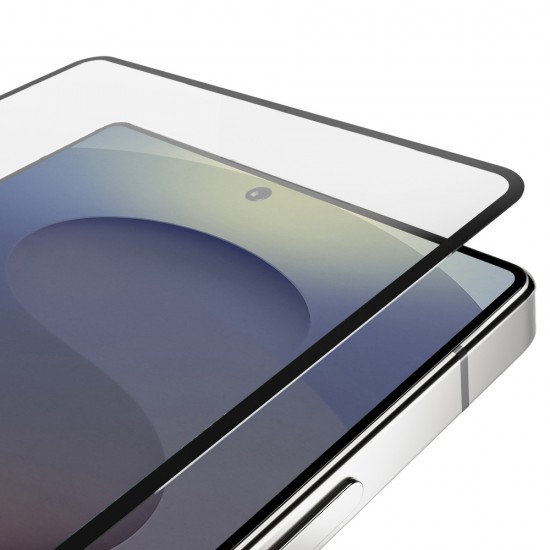 Puro Frame Tempered Glass with Black Frame for Samsung Galaxy S25 Ultra