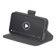 Puro Booklet Case with Flip and Wallet for Samsung Galaxy S25+ - Black