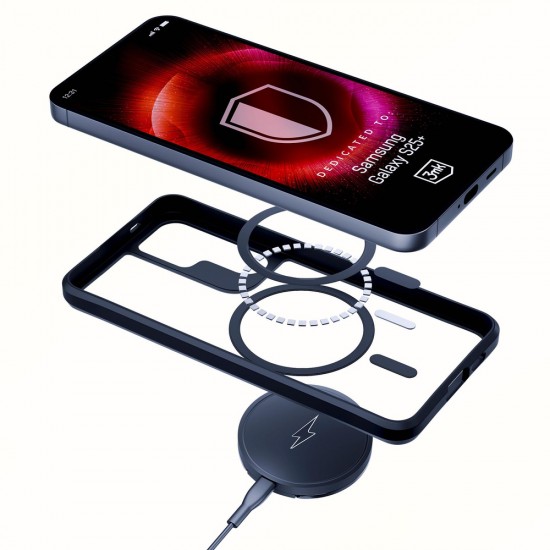 3mk Satin Armor MagCase for Samsung Galaxy S25+ - Transparent