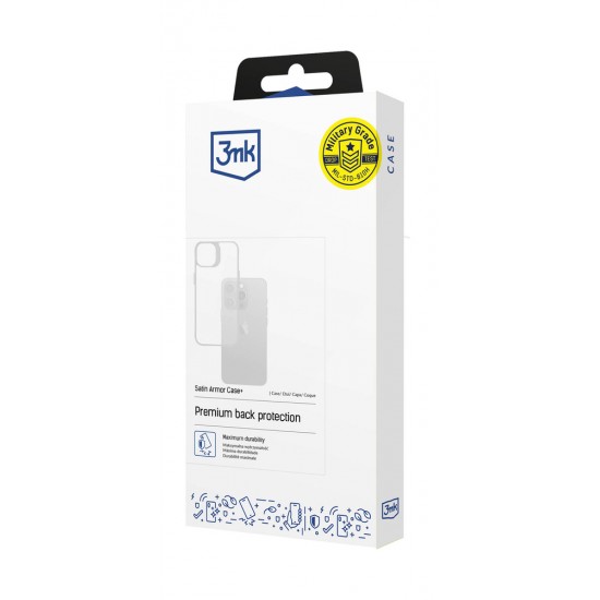 3mk Satin Armor Case+ for Samsung Galaxy S25 - transparent