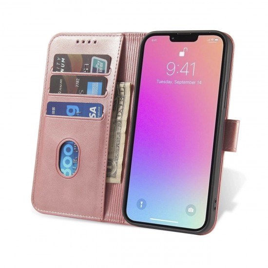 Magnet Case with flap for Samsung Galaxy S25 - pink