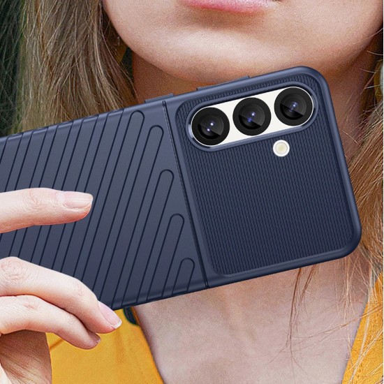 Thunder Case Samsung Galaxy S25 Silicone Armored Case - Blue