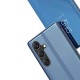 Clear View Case for Samsung Galaxy S25+ Cover with Flip - Blue