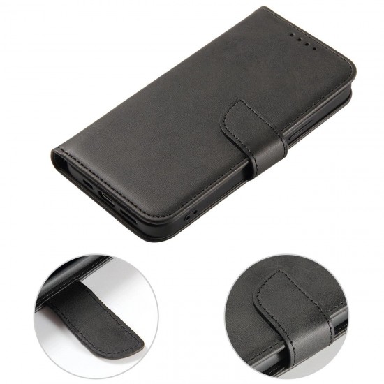 Magnet Case with Flip for Samsung Galaxy S24 FE - Black