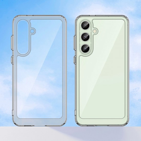 Outer Space Case with Gel Frame for Samsung Galaxy S24 FE - Transparent