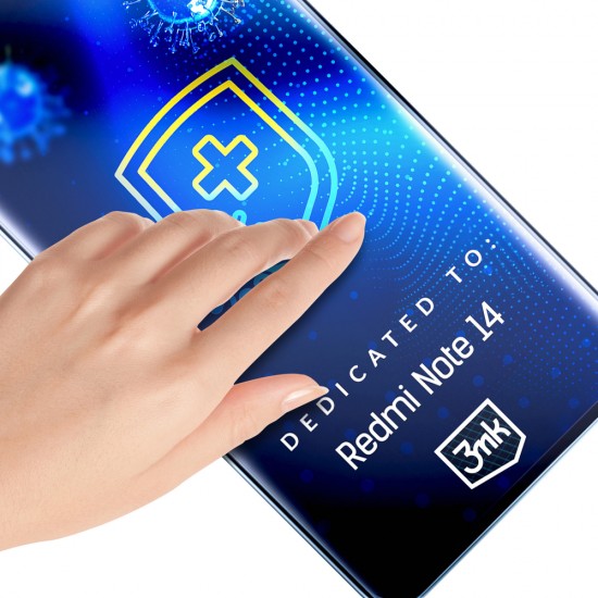 Antibacterial protective film 3mk SilverProtection+ for Xiaomi Redmi Note 14 4G