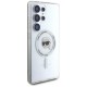 Case Karl Lagerfeld Button Karl Head Printed Logo MagSafe Samsung Galaxy S25 Ultra white