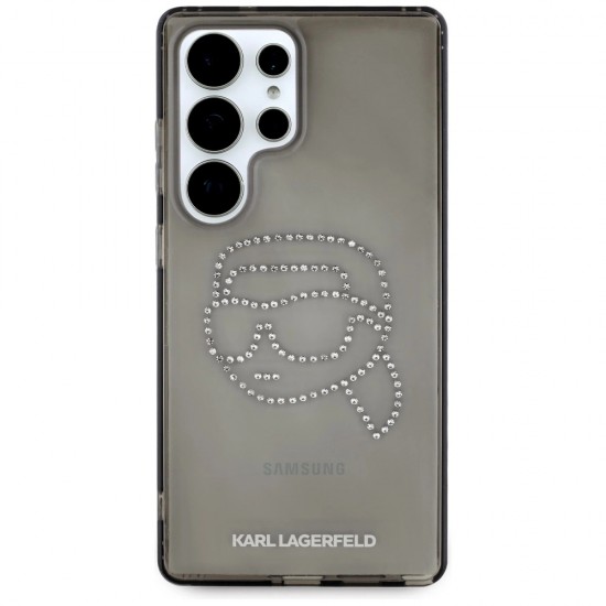 Case Karl Lagerfeld Rhinestones Karl Head Logo Samsung Galaxy S25 Ultra black
