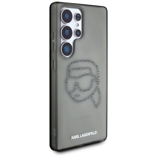 Case Karl Lagerfeld Rhinestones Karl Head Logo Samsung Galaxy S25 Ultra black